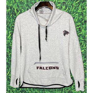 Atlanta Falcons ATL Mock Neck Pullover NFL Football Sweatshirt Women’s Medium